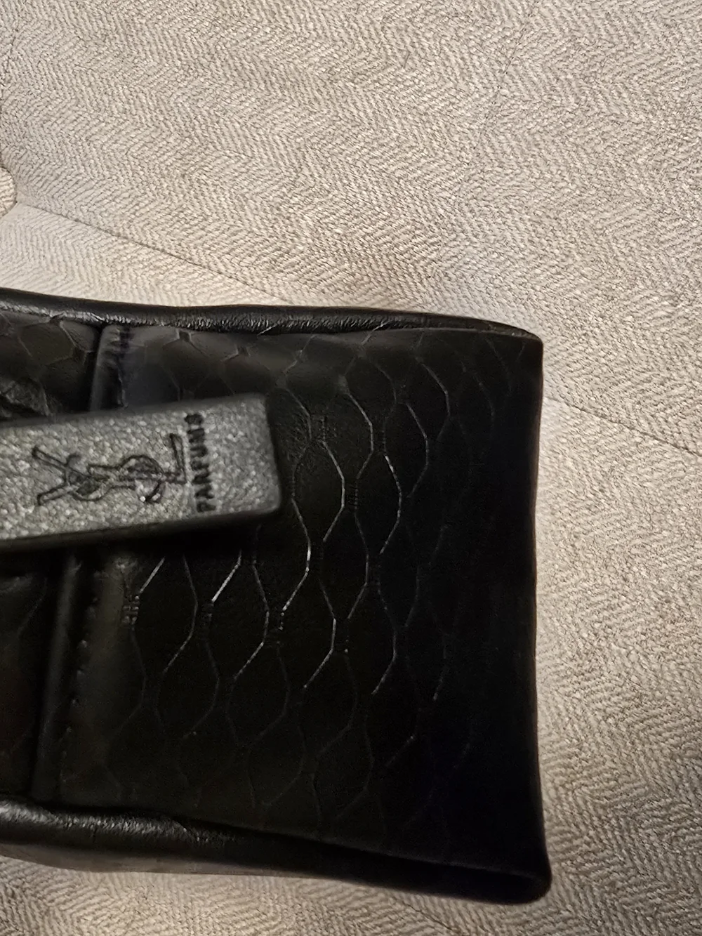 NEW YSL Yves Saint Laurent Parfums Black Cosmetic Makeup Bag GWP